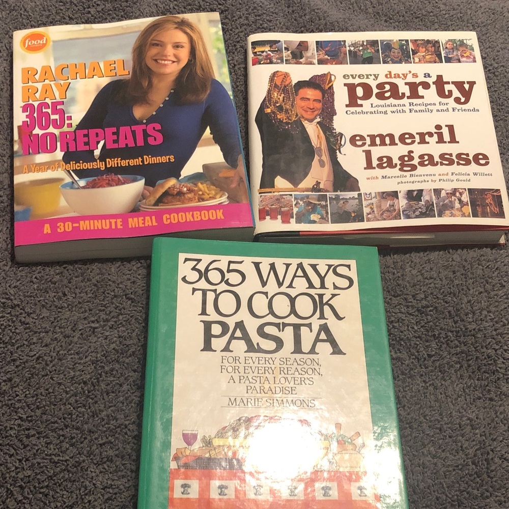 Lot of vintage cookbooks